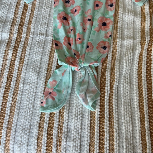 Baby Essentials Newborn Floral Gown & Headband Set - Teal/Pink 0-3M NWT - Picture 12 of 13